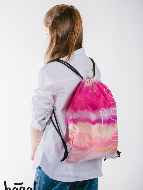 BAAGL  Baagl Skate Pink Stripes roza torba