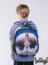 BAAGL  Plavi školski set - aktovka, pernica, torba Baagl Shelly Space Shuttle