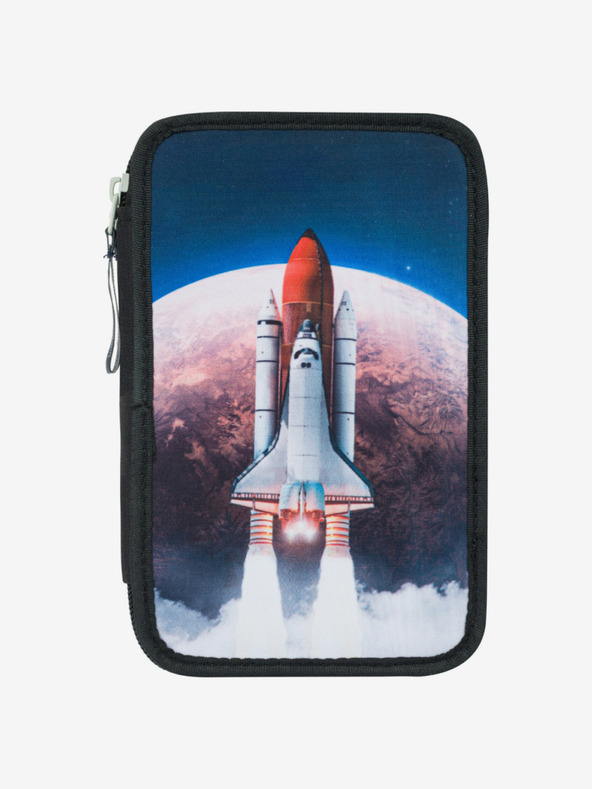 BAAGL  Plavi školski set - aktovka, pernica, torba Baagl Shelly Space Shuttle