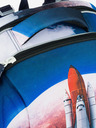 BAAGL  Plavi školski set - aktovka, pernica, torba Baagl Shelly Space Shuttle