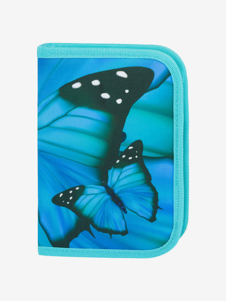 BAAGL  Ergo plavi školski set - aktovka, pernica, torba Baagl Butterfly