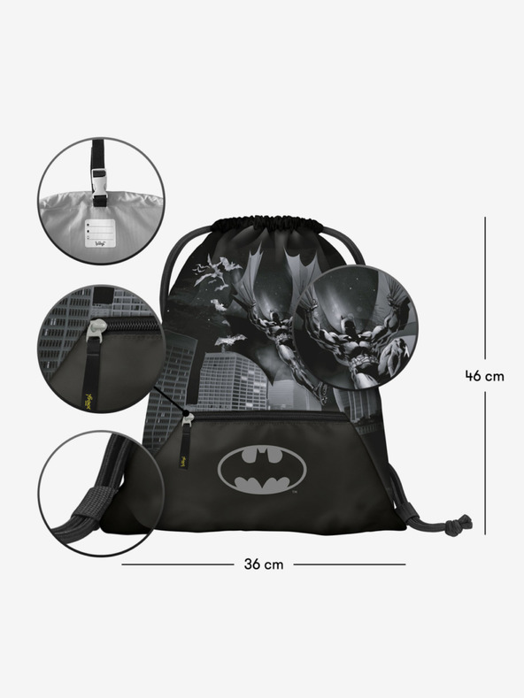 BAAGL  Baagl Batman Dark City crna džepna torba