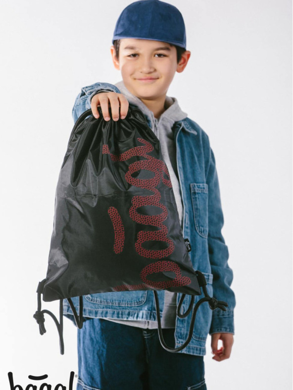 BAAGL  Crna torba Baagl Skate Red