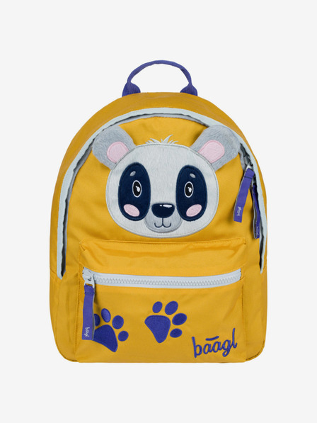 BAAGL  Žuti predškolski ruksak Baagl Raccoon