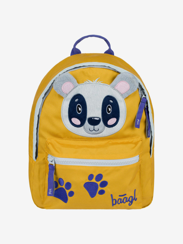 BAAGL  Žuti predškolski ruksak Baagl Raccoon