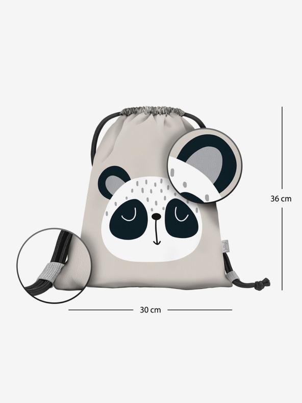 BAAGL  Siva predškolska torba Baagl Panda