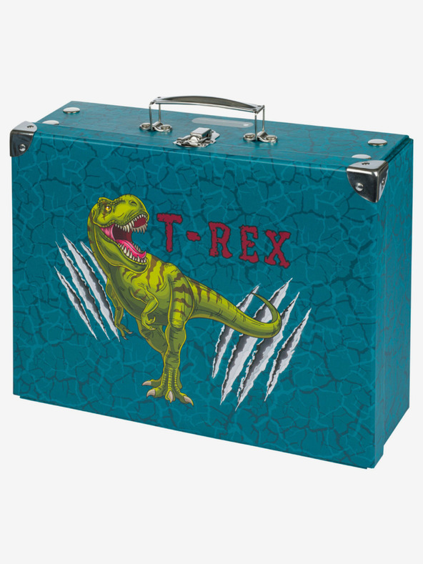BAAGL  Zelena sklopiva školska torba s Baagl T-Rex dodacima
