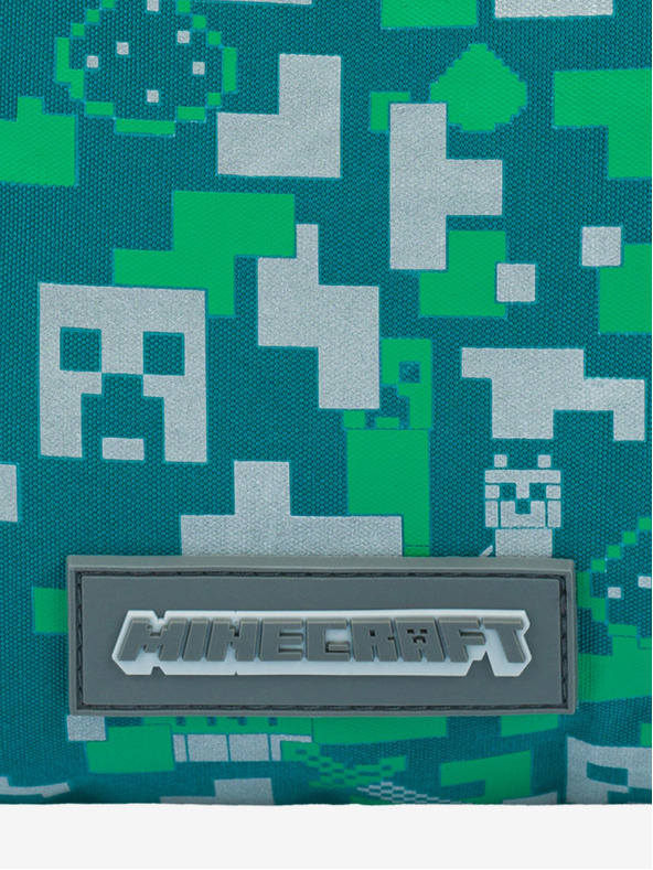 BAAGL  Baagl Minecraft Silver Creeper zelena torba