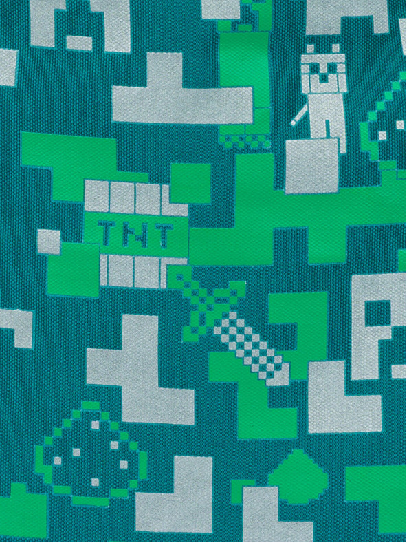 BAAGL  Baagl Minecraft Silver Creeper zelena torba