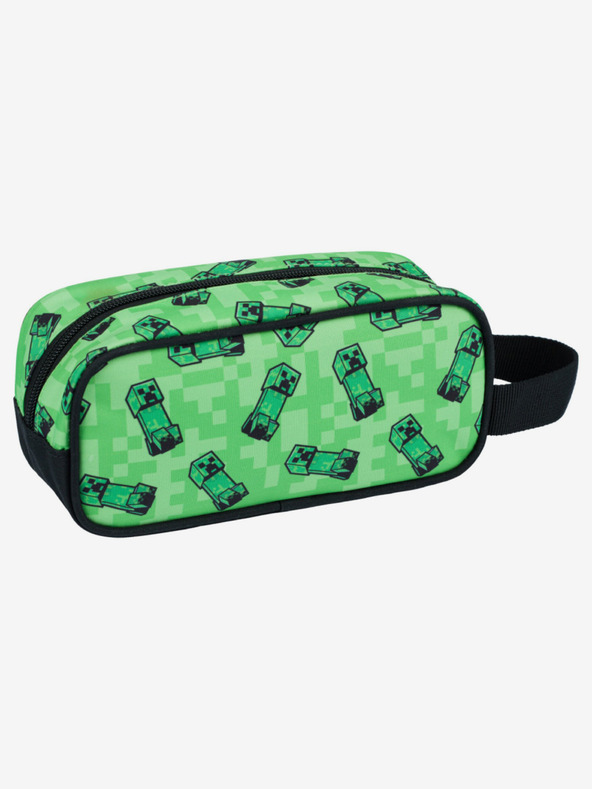 BAAGL  Zeleni školski set - pernica, torba Baagl Minecraft 2 Creeper
