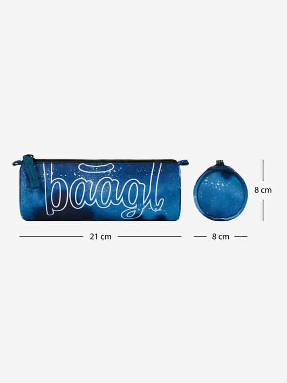 BAAGL  Plavi studentski kovčeg Baagl Steel