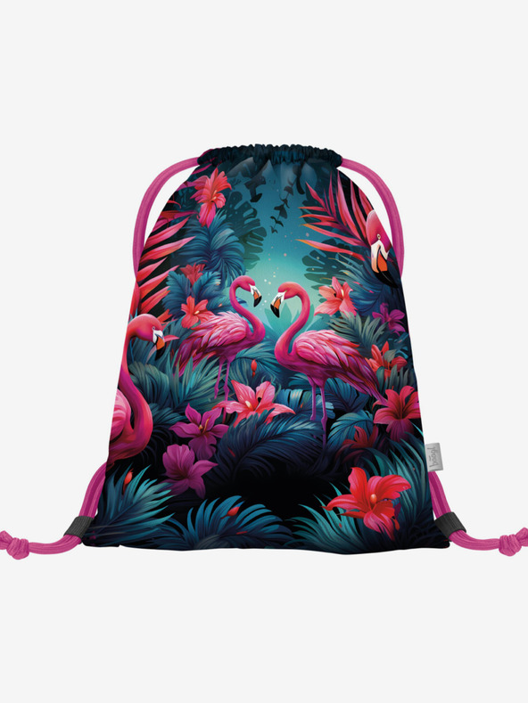 BAAGL  Ergo roza školski set - aktovka, pernica, torba Baagl Flamingos