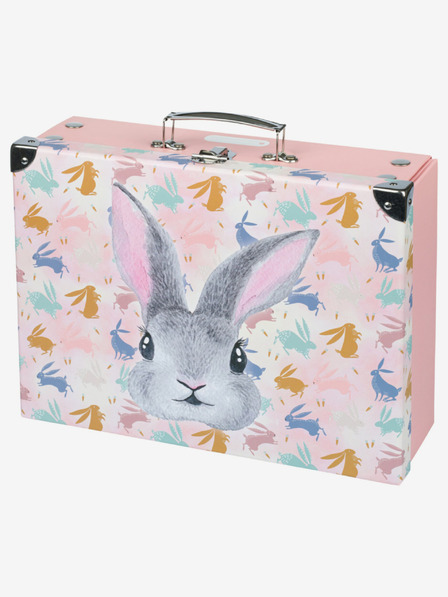 BAAGL  Ružičasta sklopiva školska torba s okovom Baagl Bunny