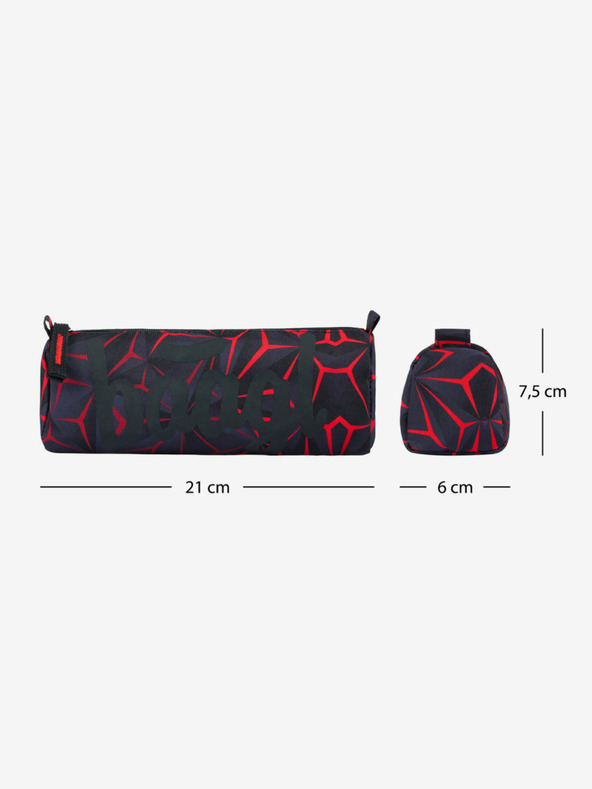 BAAGL  Baagl Red Polygon Black Student Case
