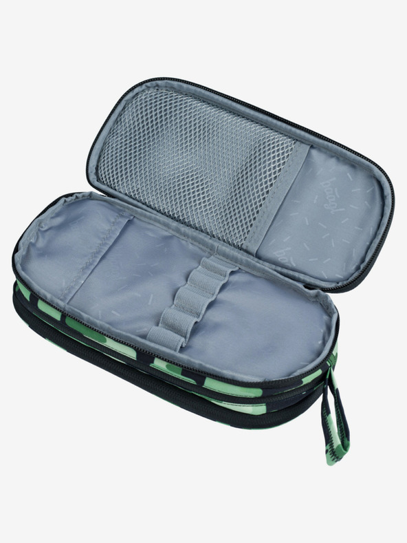 BAAGL  Crni školski set - ruksak, pernica, torba Baagl Coolmate Green
