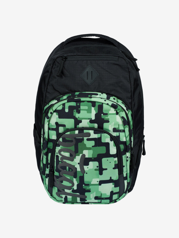 BAAGL  Crni školski set - ruksak, pernica, torba Baagl Coolmate Green