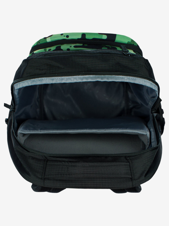 BAAGL  Crni školski set - ruksak, pernica, torba Baagl Coolmate Green