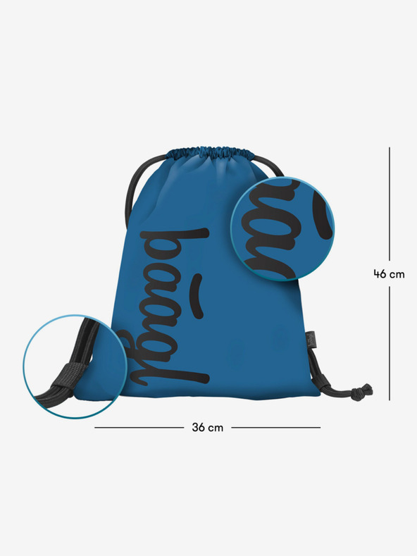 BAAGL  Plavi školski set - ruksak, pernica, torba Baagl Coolmate Ocean Blue