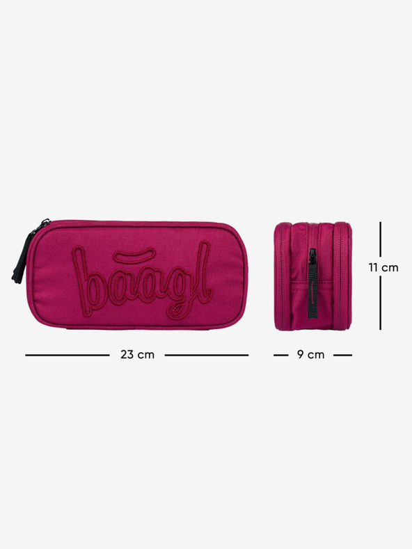 BAAGL  Crveni školski set - ruksak, pernica, torba Baagl Coolmate Ruby