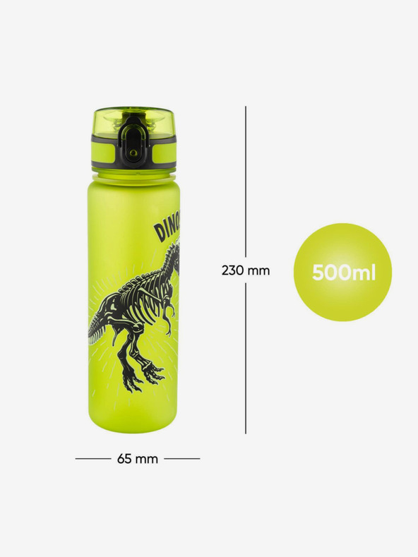 BAAGL  Boca za piće dinosauri od zelenog tritana, 500 ml Baagl
