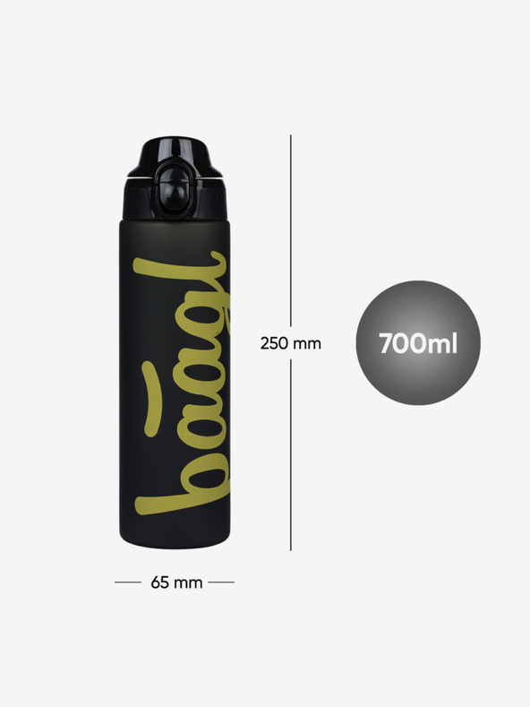 BAAGL  Boca za piće od crnog tritana zlatna, 700 ml Baagl