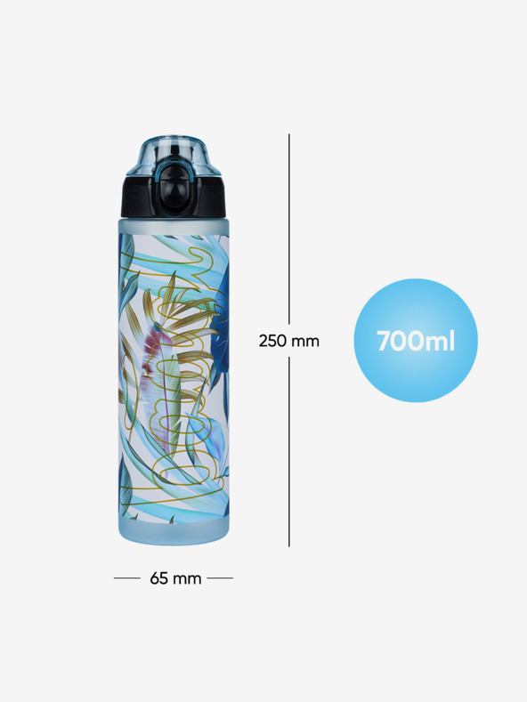 BAAGL  Leafs ljubičasta boca za piće od tritana, 700 ml Baagl