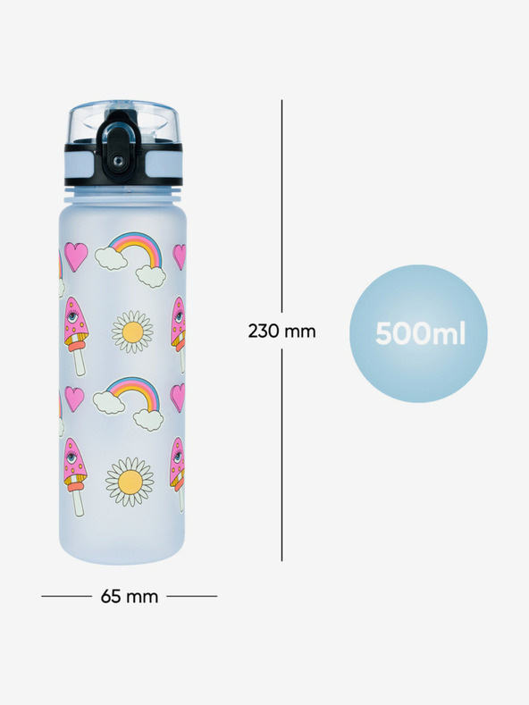 BAAGL  Plava hippie tritan boca za piće, 500 ml Baagl