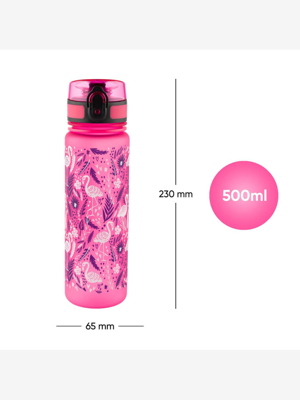 BAAGL  BAAGL Tritan boca za piće Flamingo, 500 ml BAAGL