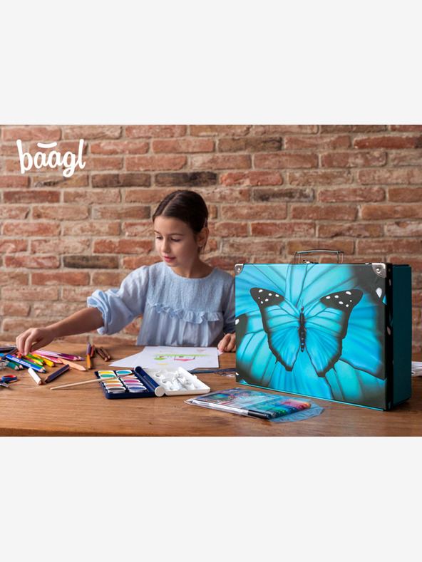 BAAGL  BAAGL Sklopiva školska torba Butterfly s BAAGL okovom