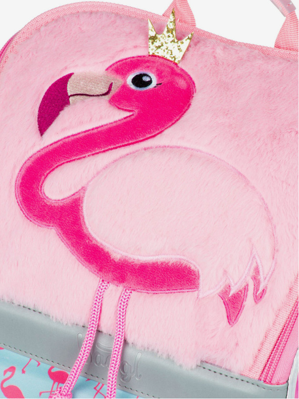 BAAGL  Ružičasta školska torba Zippy Baagl Flamingo