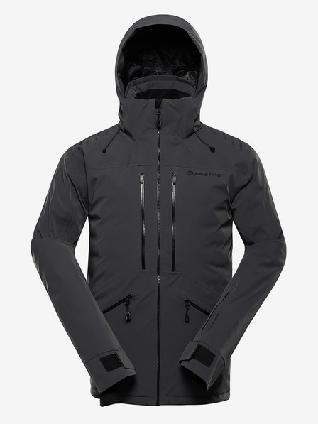 ALPINE PRO Muška skijaška jakna s membranom ptx snow ALPINE PRO REAS dk.true grey