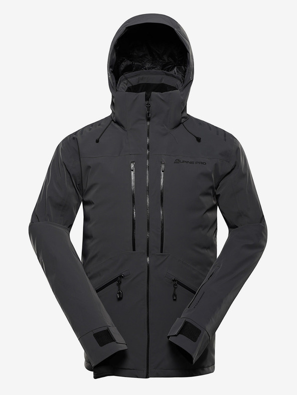 ALPINE PRO Muška skijaška jakna s membranom ptx snow ALPINE PRO REAS dk.true grey