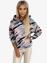 numoco Kangaroo sweatshirt - bež, crna i plava Numoco vuna