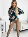 numoco Kangaroo sweatshirt - zeleno-bež vuna Numoco
