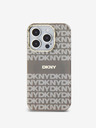 DKNY PC/TPU ponavljajući uzorak Tonal Stripe Magsafe stražnja maska ​​za iPhone 14 Pro Bež DKNY