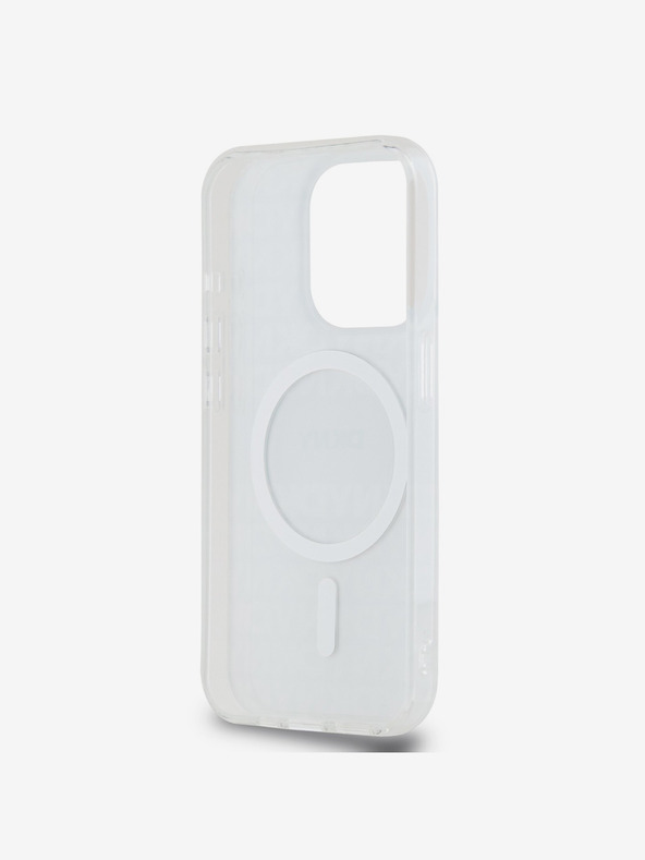 DKNY PC/TPU ponavljajući uzorak Tonal Stripe Magsafe stražnja maska ​​za iPhone 14 Pro Bež DKNY