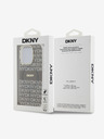 DKNY PC/TPU ponavljajući uzorak Tonal Stripe Magsafe stražnja maska ​​za iPhone 14 Pro Bež DKNY