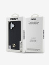 DKNY DKNY PU kožna ponovljena šara logotipa MagSafe stražnja maska ​​za iPhone 16 crna