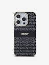 DKNY PC/TPU ponavljajući uzorak Tonal Stripe Magsafe stražnja maska ​​za iPhone 13 Pro Max crna DKNY