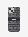 DKNY PC/TPU ponavljajući uzorak Tonal Stripe Magsafe stražnja maska ​​za iPhone 14 crna DKNY
