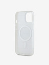 DKNY PC/TPU ponovljeni uzorak Tonal Stripe Magsafe stražnja maska ​​za iPhone 15 bež DKNY