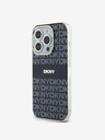 DKNY PC/TPU ponavljajući uzorak Tonal Stripe Magsafe stražnja maska ​​za iPhone 14 Pro crna DKNY