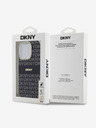 DKNY PC/TPU ponavljajući uzorak Tonal Stripe Magsafe stražnja maska ​​za iPhone 14 Pro crna DKNY