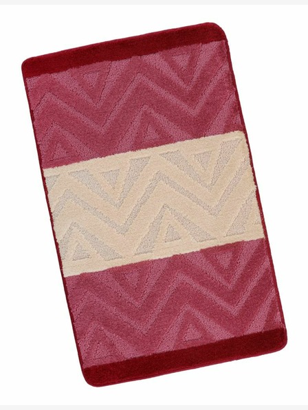 Bellatex Kupaonska prostirka 60x100cm chevron bordo Bellatex