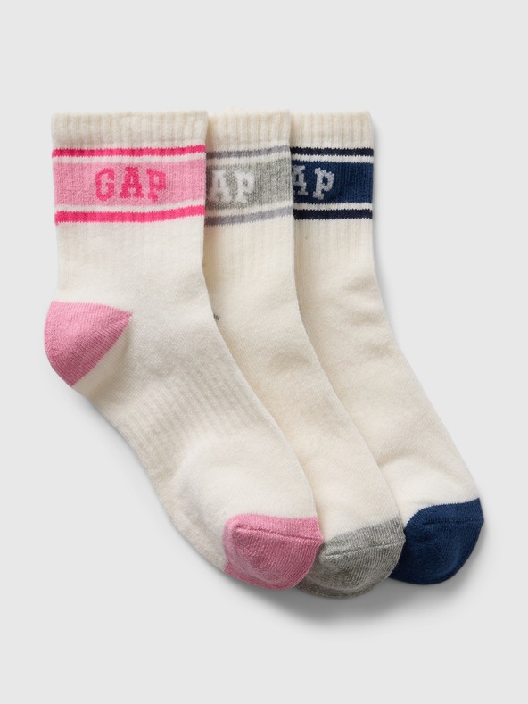 GAP Dječje čarape s logotipom 3 para GAP