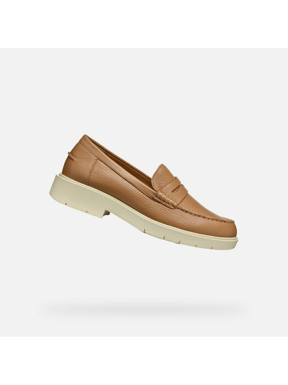 Geox Bež ženske mokasine Geox Spherica EC1