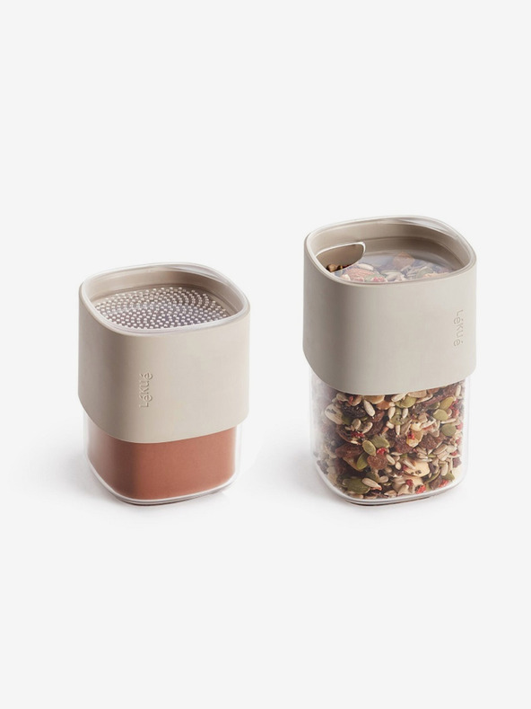 Lékué Set od tri posude za pohranu suhe hrane u svijetloplavom Lékué Flip Storage Setu