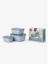 Mepal Svijetloplavi set posuda Mepal Cirqula Rectangular 750 + 1500 + 3000 ml