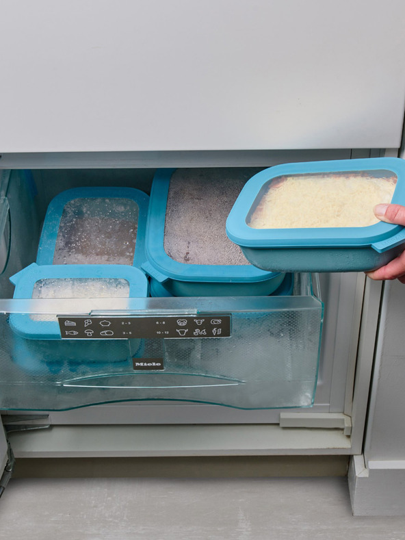 Mepal Svijetlo zeleni set posuda Mepal Cirqula Rectangular 750 +1500 + 3000 ml