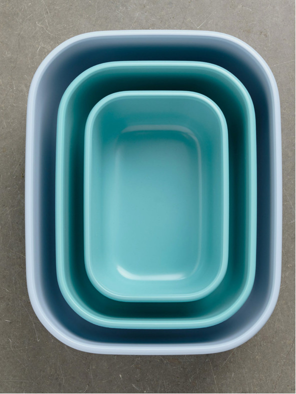 Mepal Svijetlo zeleni set posuda Mepal Cirqula Rectangular 750 +1500 + 3000 ml